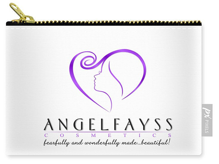 Purple & White AngelFayss Carry-All Pouch