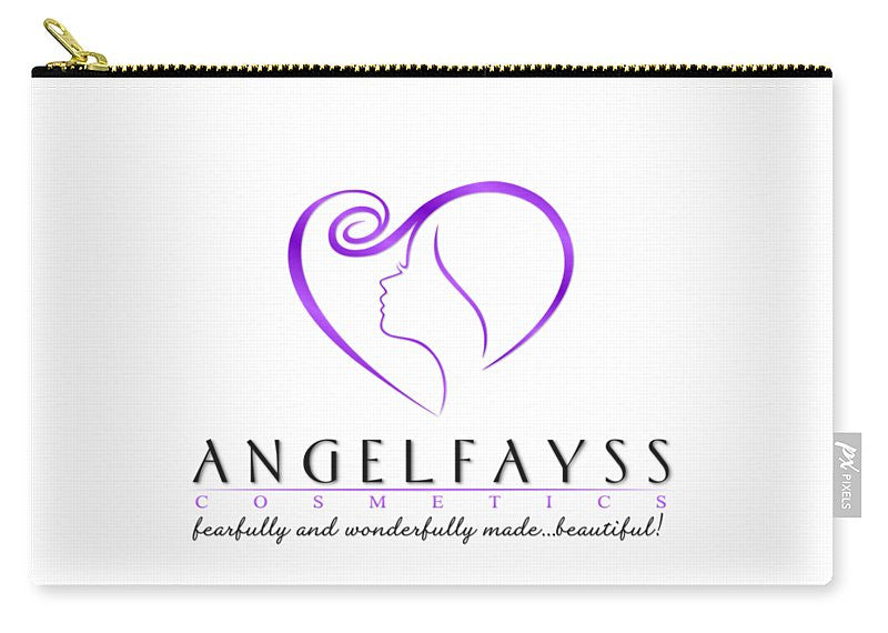 Purple & White AngelFayss Carry-All Pouch
