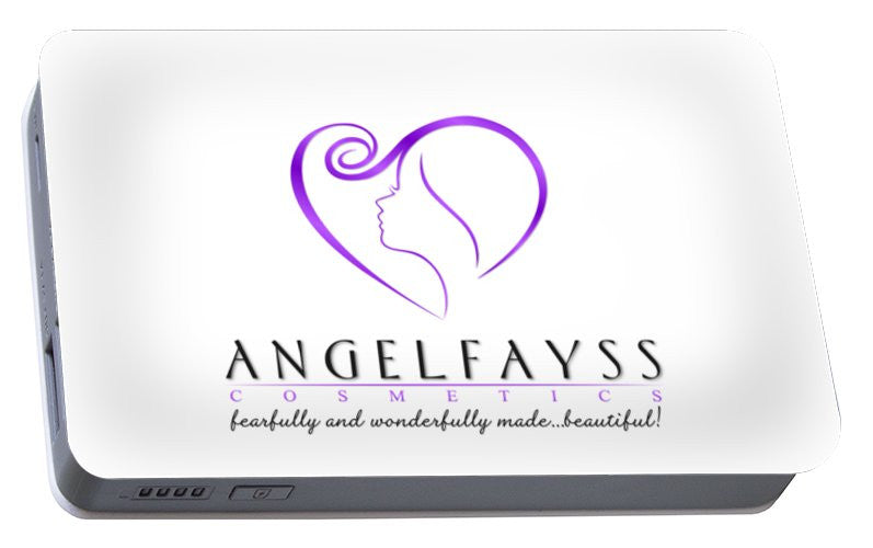 Purple & White AngelFayss - Portable Battery Charger
