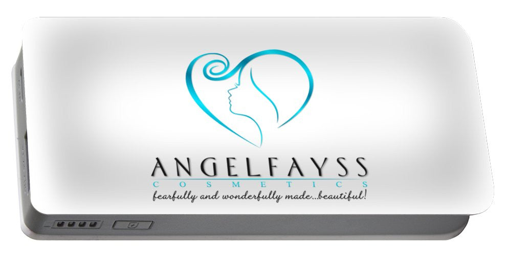 Blue & White AngelFayss Portable Battery Charger