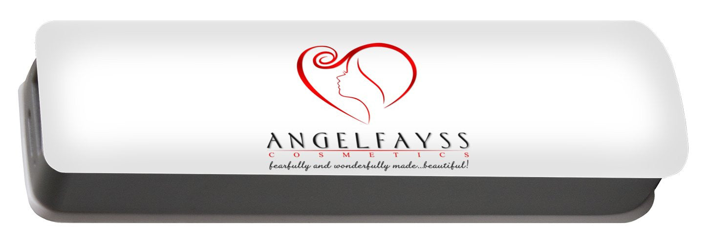 Red & White AngelFayss Portable Battery Charger