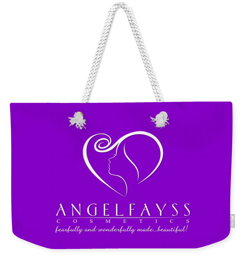 White & Purple AngelFayss Weekender Tote Bag