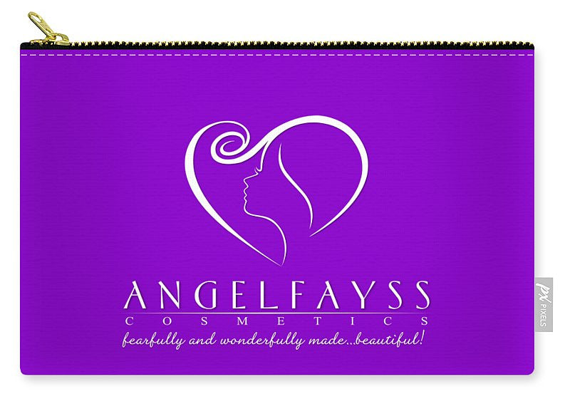 White & Purple AngelFayss Carry-All Pouch