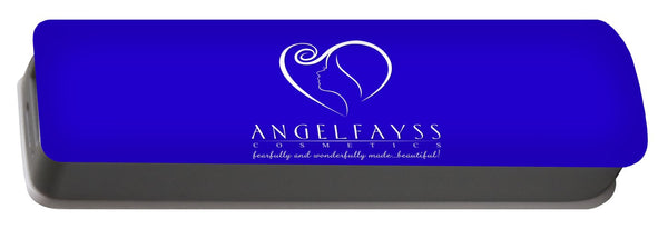 White & Blue AngelFayss Portable Battery Charger