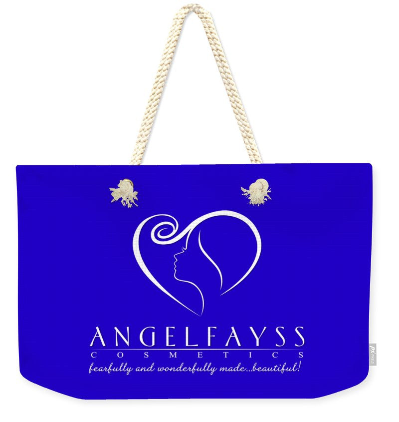 White & Blue AngelFayss Weekender Tote Bag