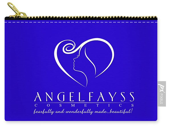 White & Blue AngelFayss Carry-All Pouch