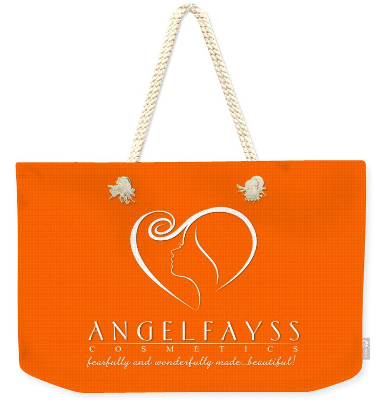 White & Orange AngelFayss Weekender Tote Bag