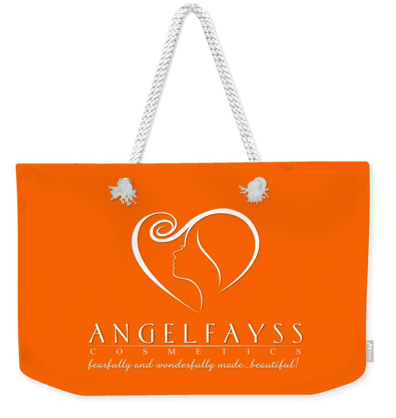 White & Orange AngelFayss Weekender Tote Bag