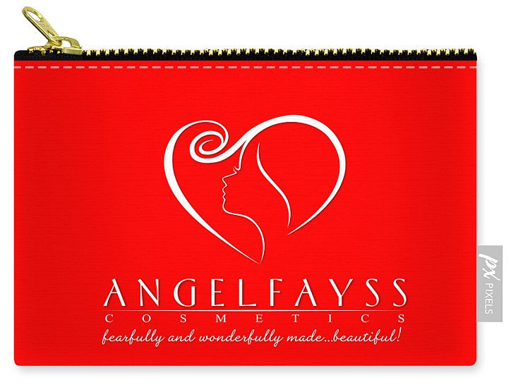 White & Red AngelFayss Carry-All Pouch