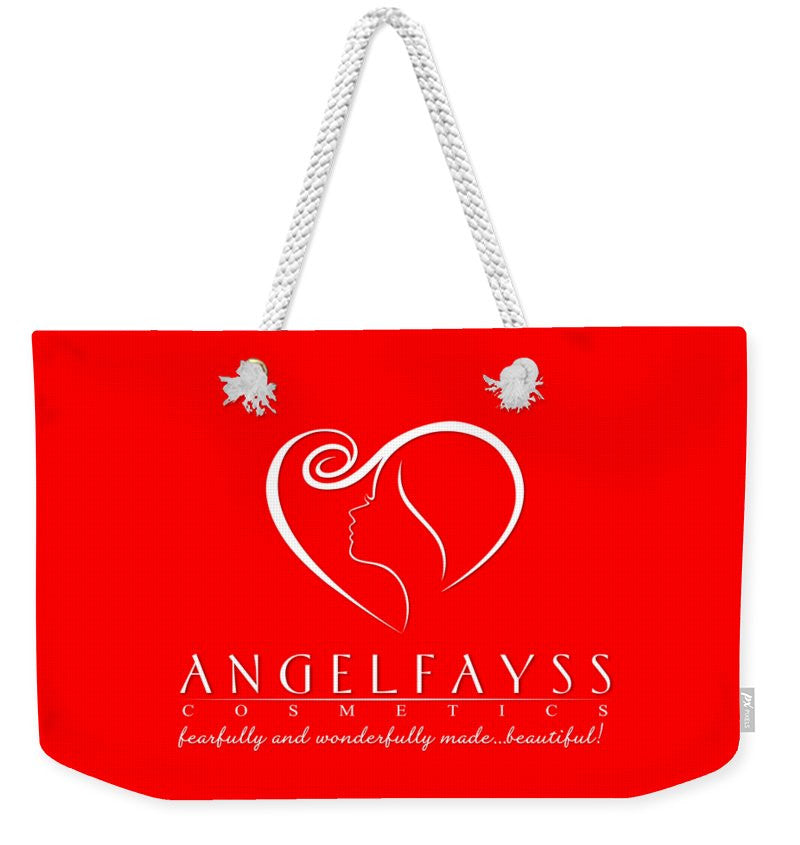 White & Red AngelFayss Weekender Tote Bag