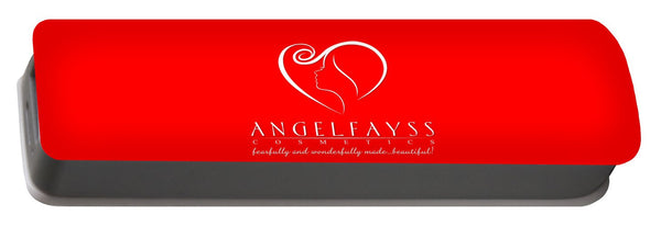 White & Red AngelFayss Portable Battery Charger