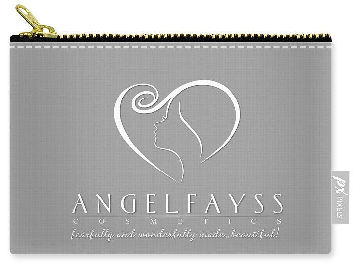 White & Grey AngelFayss Carry-All Pouch