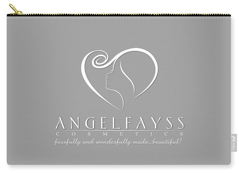 White & Grey AngelFayss Carry-All Pouch