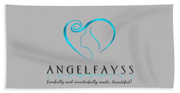 Blue, Black & Grey AngelFayss Beach Towel