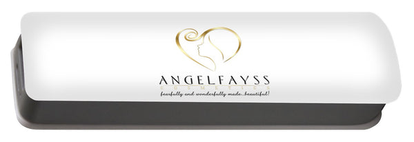 Gold & White AngelFayss Portable Battery Charger