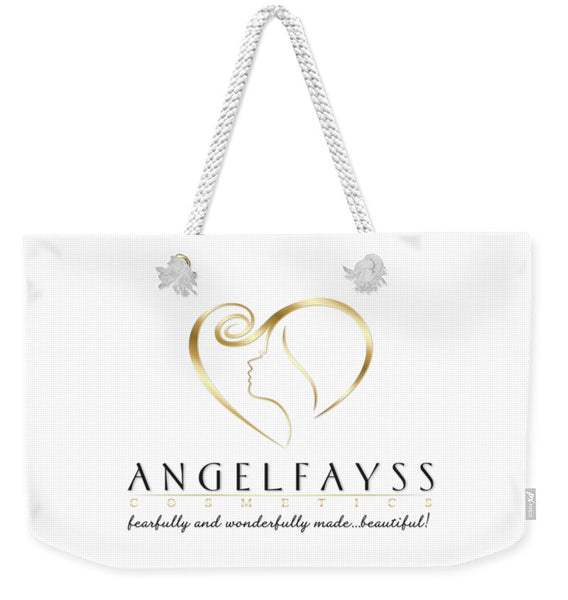 Gold & White AngelFayss Weekender Tote Bag