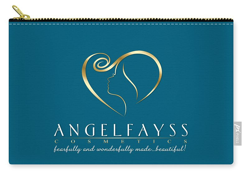 Gold & Aqua AngelFayss Carry-All Pouch