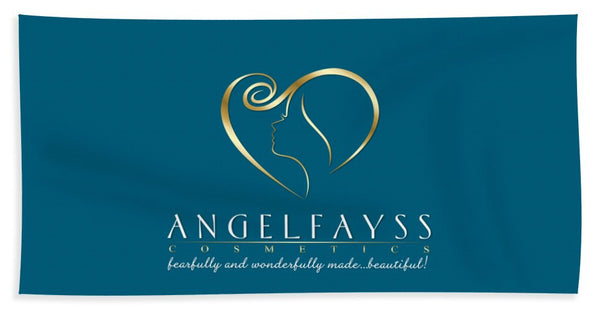 Gold & Aqua AngelFayss Beach Towel