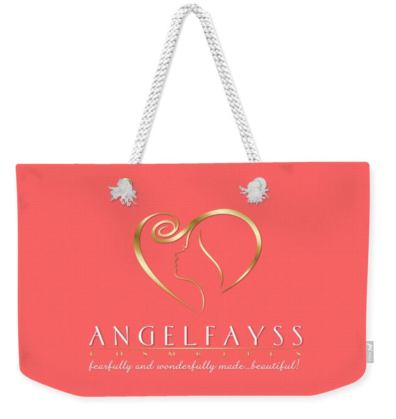 Gold & Coral AngelFayss Weekender Tote Bag
