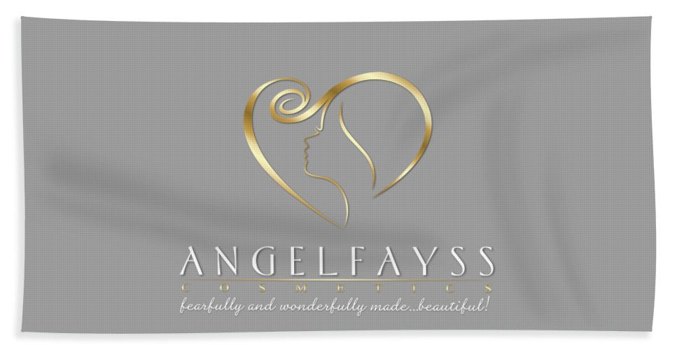 Gold & Grey AngelFayss Beach Towel
