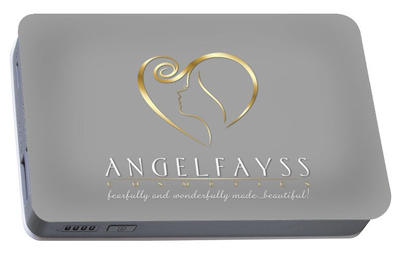Gold & Grey AngelFayss Portable Battery Charger