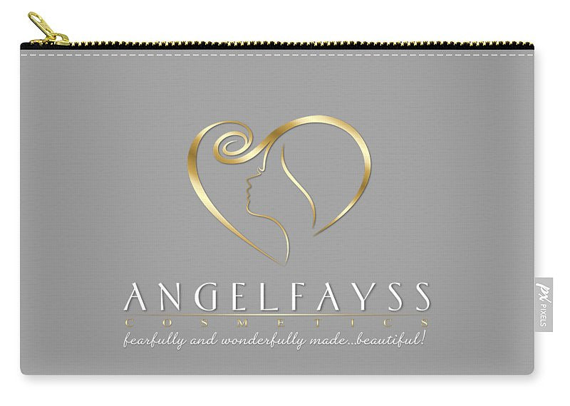 Gold & Grey AngelFayss Carry-All Pouch