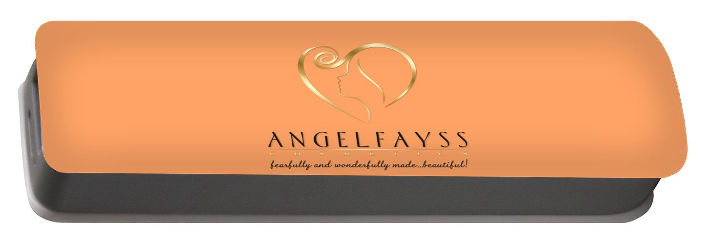 Gold, Black & Peach AngelFayss Portable Battery Charger