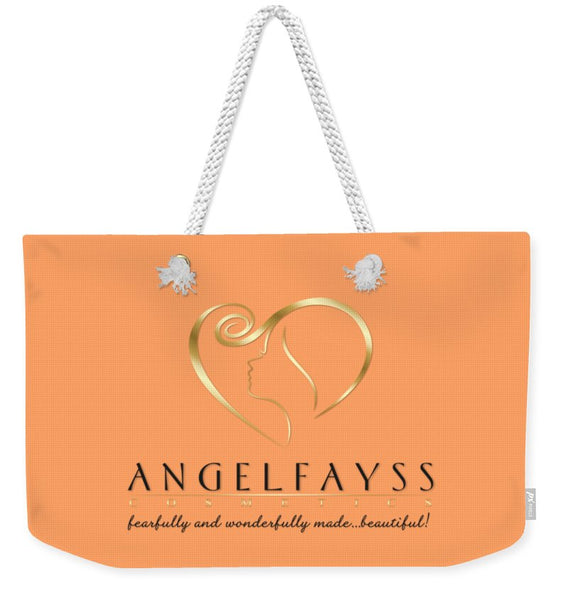 Gold, Black & Peach AngelFayss Weekender Tote Bag