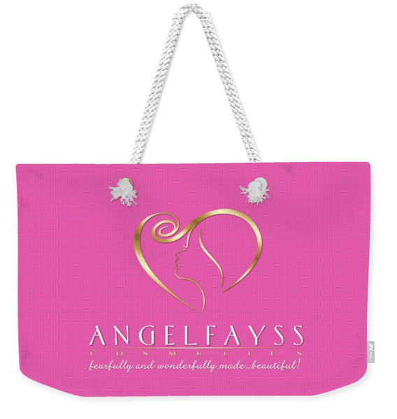 Gold & Light Pink AngelFayss Weekender Tote Bag