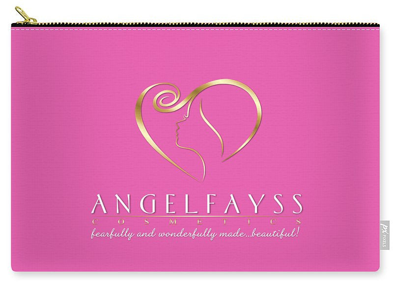 Gold & Light Pink AngelFayss Carry-All Pouch