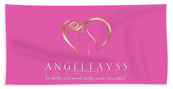 Gold & Light Pink AngelFayss Beach Towel