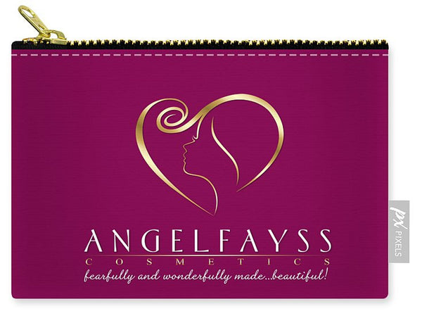 Gold & Magenta AngelFayss Carry-All Pouch