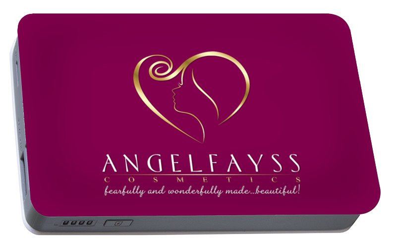 Gold & Magenta AngelFayss Portable Battery Charger
