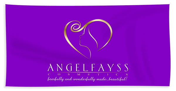 Gold & Purple AngelFayss Beach Towel