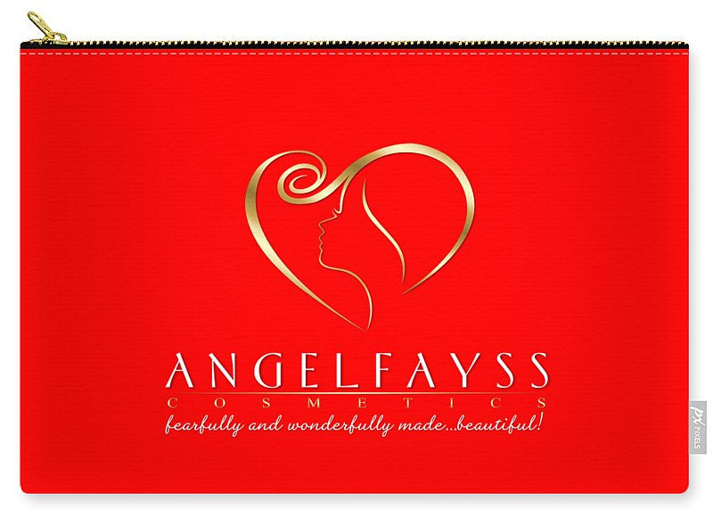 Gold & Red AngelFayss Carry-All Pouch