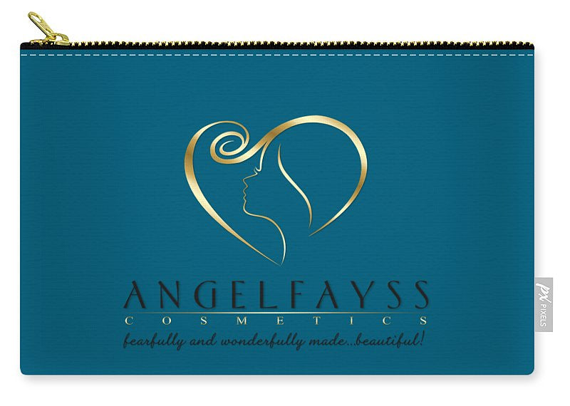 Gold, Black & Aqua AngelFayss Carry-All Pouch