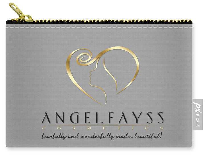 Gold, Black & Grey AngelFayss Carry-All Pouch