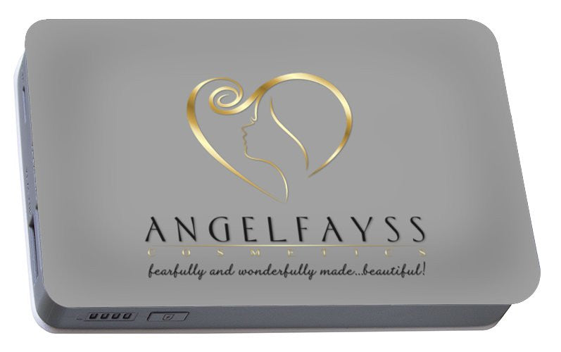 Gold, Black & Grey AngelFayss Portable Battery Charger