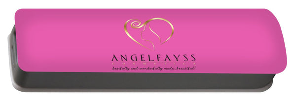 Gold, Black & Light Pink AngelFayss Portable Battery Charger