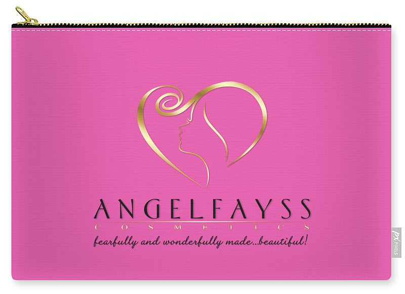 Gold, Black & Light Pink AngelFayss Carry-All Pouch