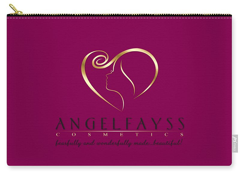 Gold, Black & Magenta AngelFayss Carry-All Pouch