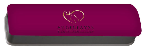Gold, Black & Magenta AngelFayss Portable Battery Charger