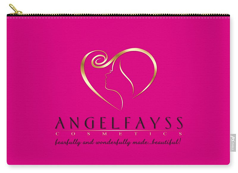 Gold, Black & Pink AngelFayss Carry-All Pouch