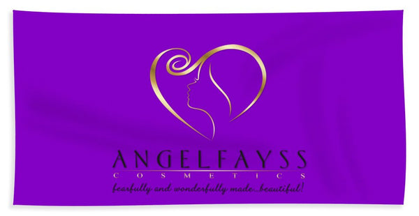 Gold, Black & Purple AngelFayss Beach Towel