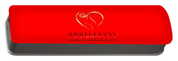 Gold, Black & Red AngelFayss Portable Battery Charger