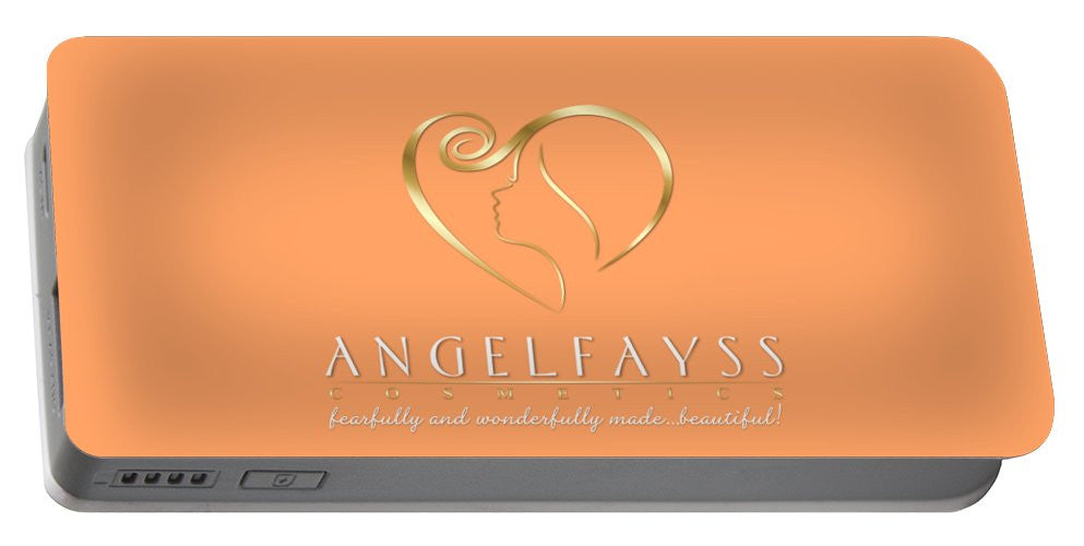 Gold, White & Peach AngelFayss - Portable Battery Charger