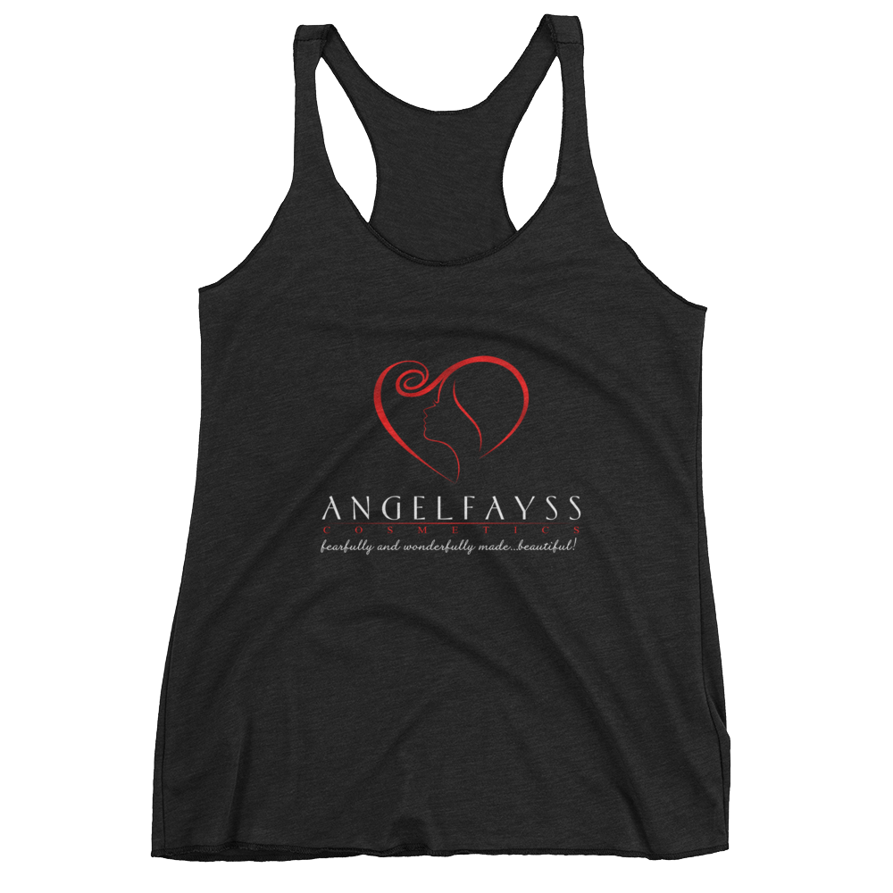 Vintage Black Tank with Red AngelFayss Cosmetics Logo